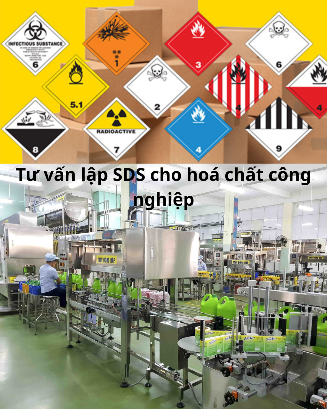 Tư vấn lập SDS cho hoá chất công nghiệp