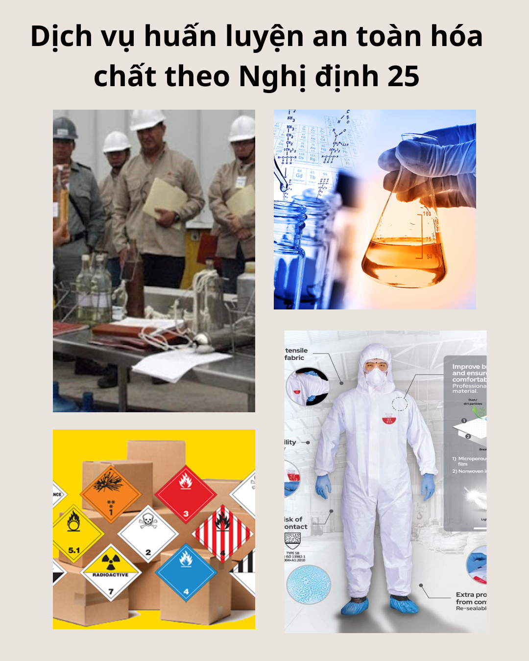 Dịch vụ huấn luyện an toàn hóa chất theo Nghị định 25