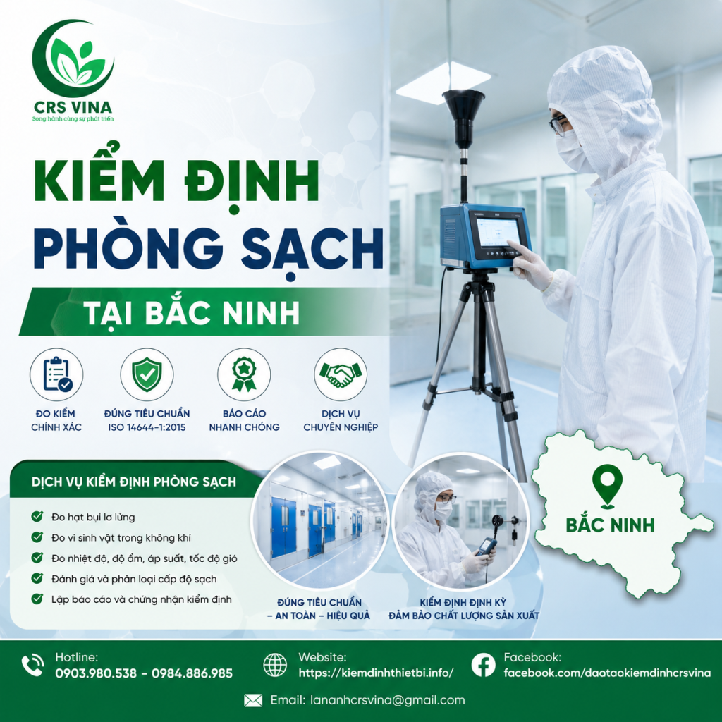 Kiểm định phòng sạch tại Bắc Ninh