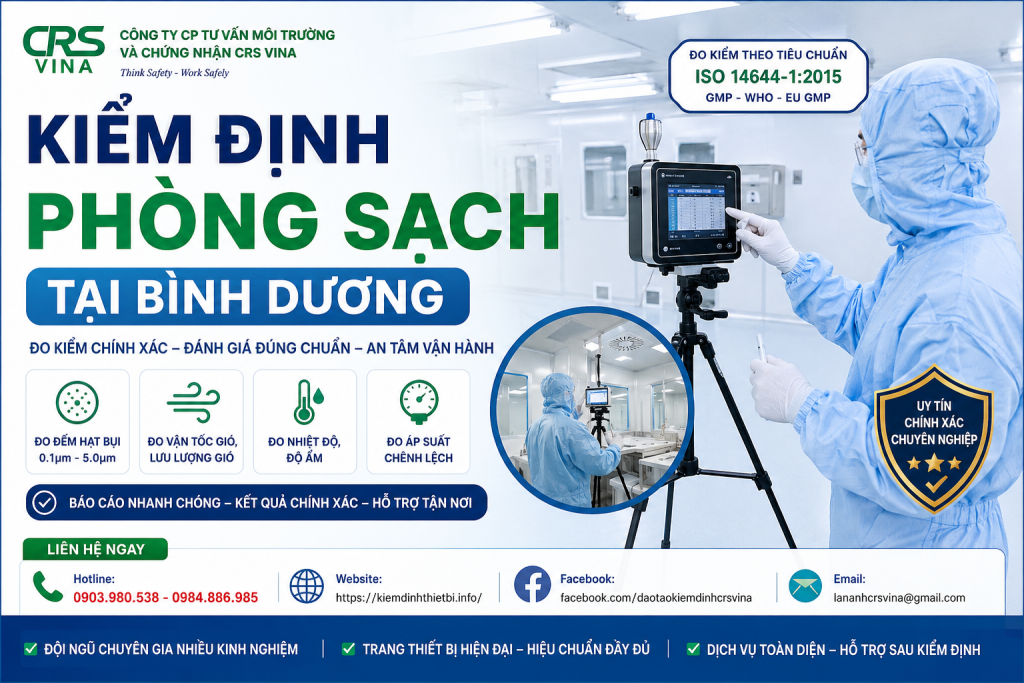 Kiểm định phòng sạch tại Bình Dương