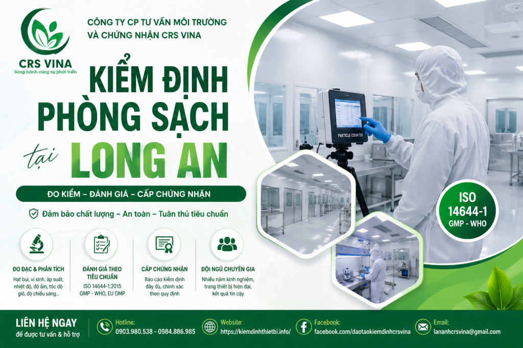 Kiểm định phòng sạch tại Long An