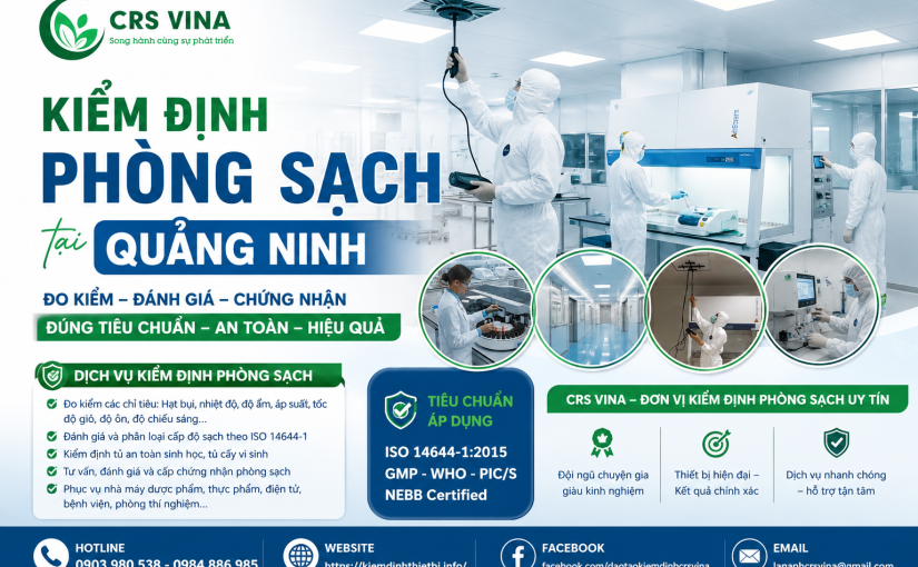 Kiểm định phòng sạch tại Quảng Ninh