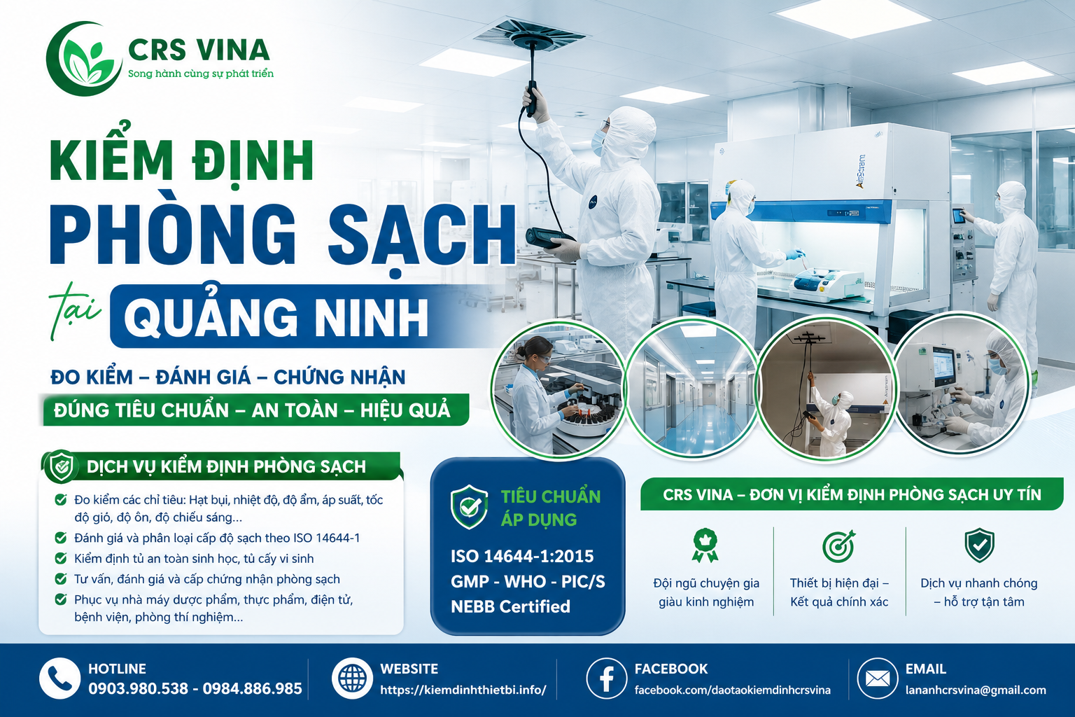 Kiểm định phòng sạch tại Quảng Ninh